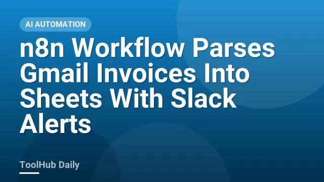 Illustration of an automated workflow moving invoice documents from an email inbox into a spreadsheet