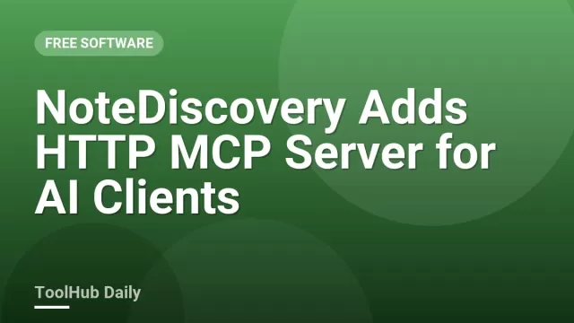 Illustrative image of a GitHub issue discussion about an HTTP MCP server for the NoteDiscovery notes app
