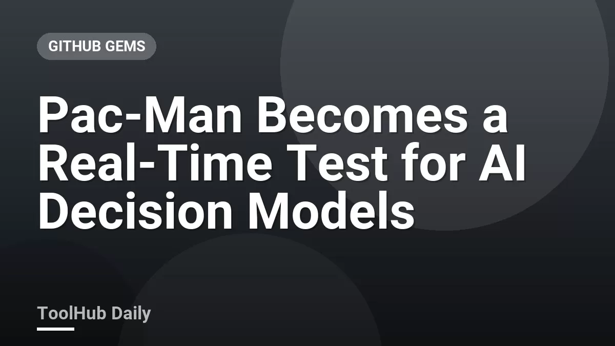 Pac-Man Becomes a Real-Time Test for AI Decision Models